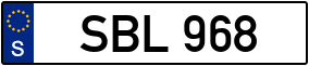 Trailer License Plate
